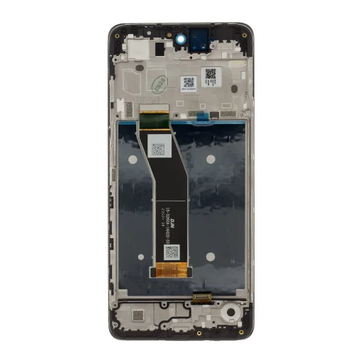 Motorola G24 LCD kijelző + érintőegység + előlapi borítás fekete (szervizcsomag) - 2