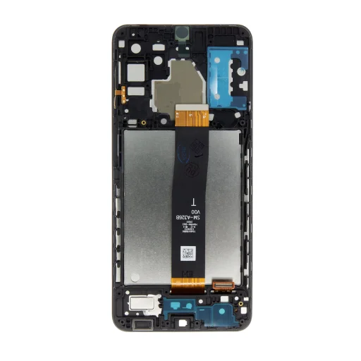 LCD kijelző + Érintőegység + Előlapi borítás Samsung A326 Galaxy A32 5G Fekete (T verzió), - 2