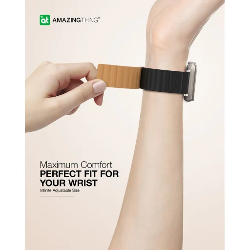 Amazing Thing Szíj Smoothie Mag AWSPMBO Apple Watch 49/45/41 fekete - 6