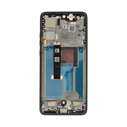 Motorola Edge 50 Neo LCD Kijelző + Érintőegység + Előlapi borítás Grisaille (Szerviz csomag) - 2