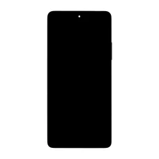 LCD kijelző + Érintőegység + Előlap Xiaomi Redmi Note 13 5G Fekete (Szervizcsomag)