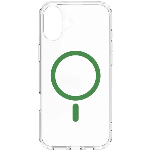 Dviced Magsafe iPhone 16 Plus átlátszó tok - Zöld - 5