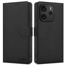 Xiaomi Redmi Note 14 5G Tech-protect Pénztárca Matt Fekete tok