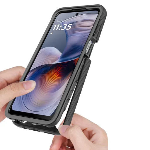 Tech-protect Defense Motorola Moto G55 5G fekete tok - 2