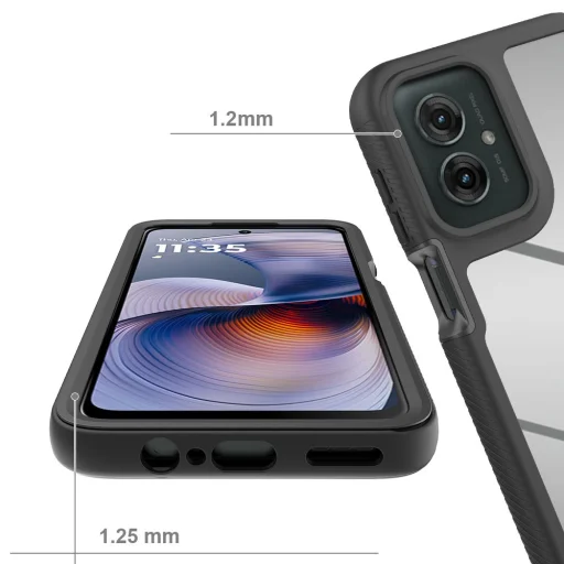 Tech-protect Defense Motorola Moto G55 5G fekete tok - 3