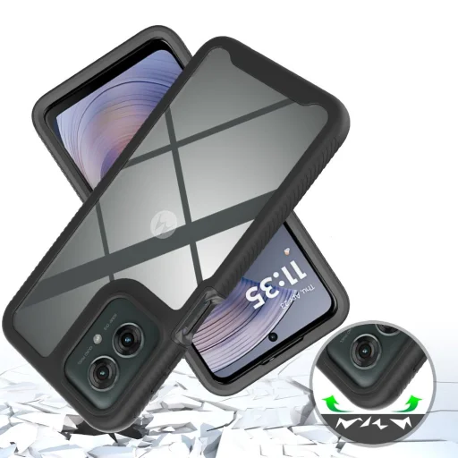 Tech-protect Defense Motorola Moto G55 5G fekete tok - 4