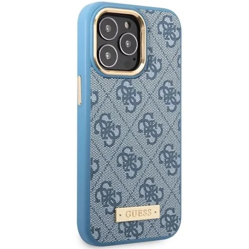 Guess 4G Logo Plate MagSafe tok iPhone 14 Pro Max - kék - 4