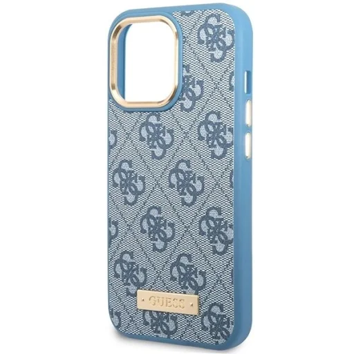 Guess 4G Logo Plate MagSafe tok iPhone 14 Pro Max - kék - 6