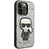 Karl Lagerfeld KLHCP14XGFKPG iPhone 14 Pro Max 6.7" hardcase ezüst / ezüst Glitter Flakes Ikonik tok thumbnail