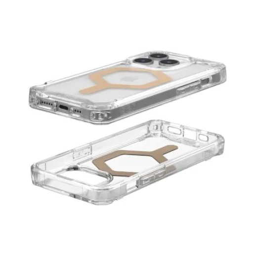 UAG Plyo MagSafe tok iPhone 15 Pro - átlátszó és arany - 3