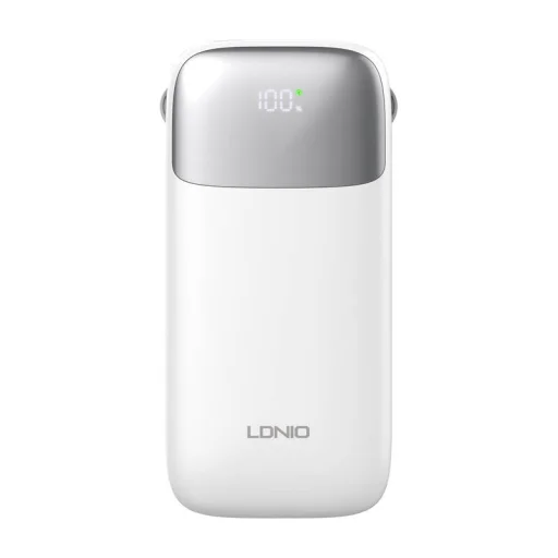 LDNIO PQ20 Powerbank 22.5W 20000mAh USB-C, lightning (fehér) - 3