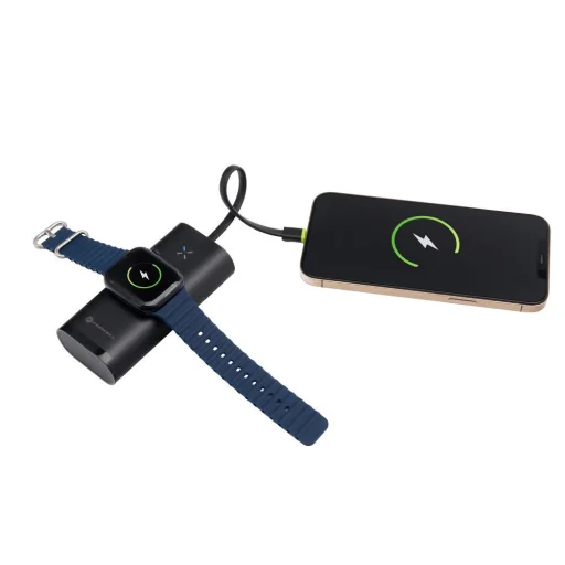 FORCELL F-ENERGY F10K4 powerbank kompatibilis Apple Watch-sal PD QC3.0 3A 22,5W 10000 mAh fekete - 12