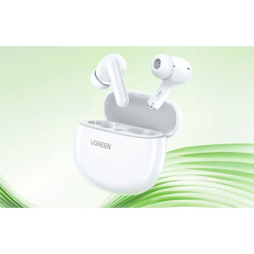 TWS Ugreen HiTune T3C fülhallgató, Bluetooth 5.4, IPX5, mikrofon (fehér) - 3