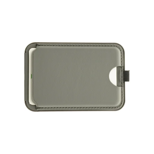 Dviced bőr mágneses összehajtható kártyatartó és állvány - Szürke - 2