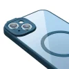 Baseus Frame iPhone 14 Plus Átlátszó mágneses tok és üvegfólia (kék) tok thumbnail