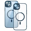 Baseus Frame iPhone 14 Plus Átlátszó mágneses tok és üvegfólia (kék) tok thumbnail