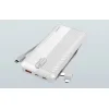 LDNIO PL1013 Powerbank, 10000mAh + 3in1 kábel (fehér) thumbnail