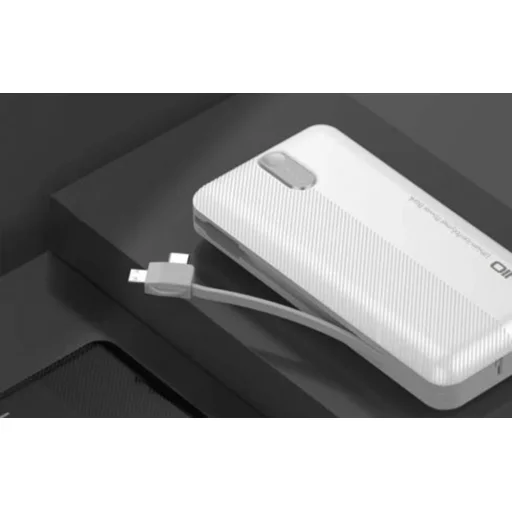 LDNIO PL1013 Powerbank, 10000mAh + 3in1 kábel (fehér) - 4