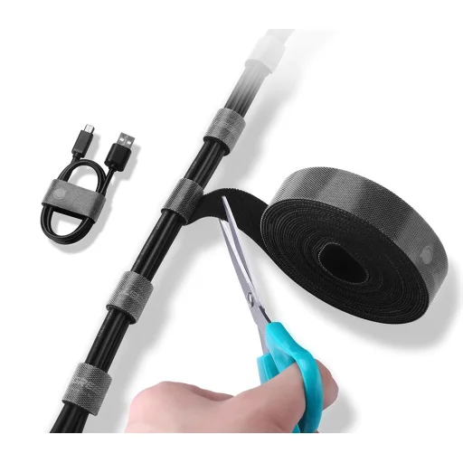 UGREEN LP124 Kábelrendező (tépőzáras), 2 m (fekete) - 4