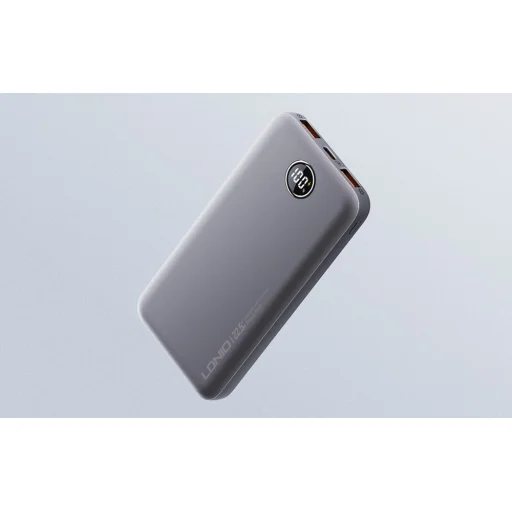 Powerbank LDNIO PQ10, 2xUSB, 22.5W, 10000mAh (Szürke) - 10