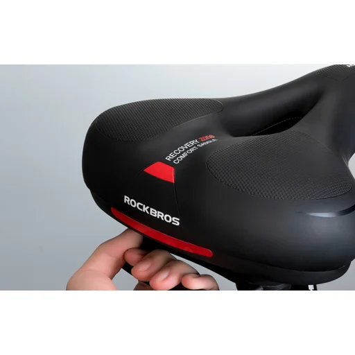 Rockbros AQ-6090R kerékpár nyereg (Fekete-Piros) - 2