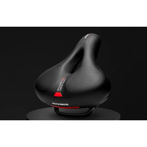 Rockbros AQ-6090R kerékpár nyereg (Fekete-Piros) - 5