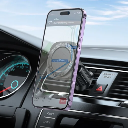 HOCO autós telefontartó szellőzőre kompatibilis MagSafe H28 fekete - 8
