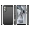 Szilikon tok Carbon Case Samsung Galaxy S24 FE - fekete thumbnail