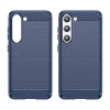 Samsung Galaxy S23 Plus Carbon Case flexibilis szilikon carbon tok kék thumbnail
