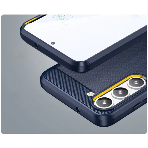 Samsung Galaxy S23 Plus Carbon Case flexibilis szilikon carbon tok kék - 8