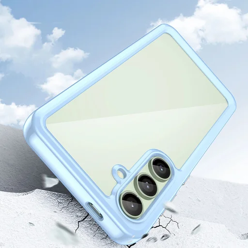 Outer Space szilikontok zselés kerettel Samsung Galaxy S24 FE - kék tok - 7