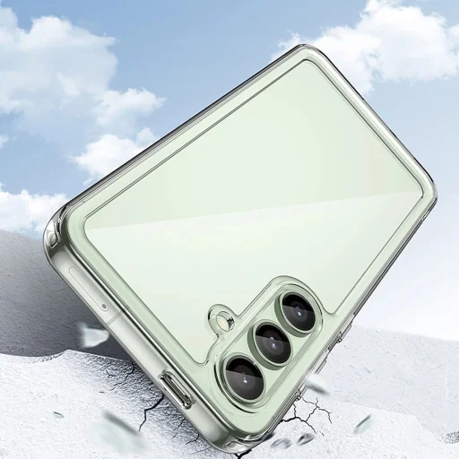 Outer Space szilikon zselés kerettel Samsung Galaxy S24 FE - átlátszó tok - 7