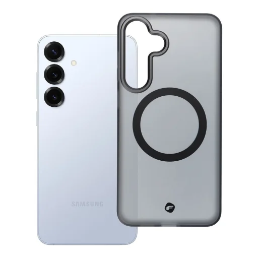 FORCELL F-PROTECT Levels dvojvrstvové puzdro s 4D technológiou, kompatibilné s vojenským pádovým testom pre Samsung Galaxy S25 Plus, dymová čierna - 9