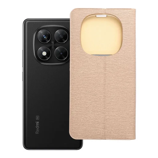 LUNA fliptok arany színű Xiaomi Redmi Note 14 Pro 5G / Redmi Note 14 Pro Plus 5G tok - 7