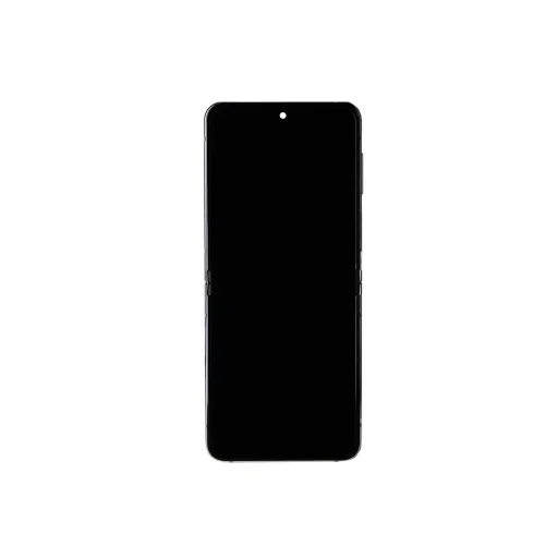 LCD kijelző + Érintőegység + Előlapi keret Samsung F731 Galaxy Z Flip 5 5G Krém (Szerviz csomag) - 1