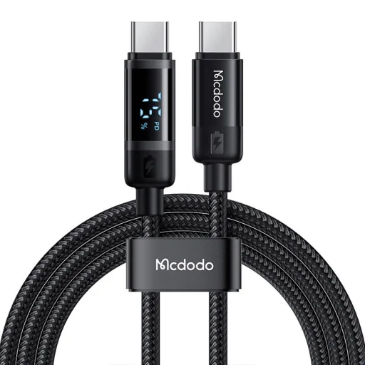 Mcdodo CA-5780 USB-C to USB-C 60W adatkábel 1.2m (fekete) - 1