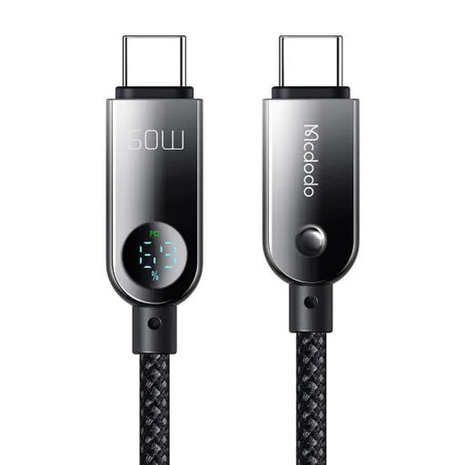 Mcdodo CA-4780 USB-C - USB-C 60W adatkábel 1.2m (fekete) - 2