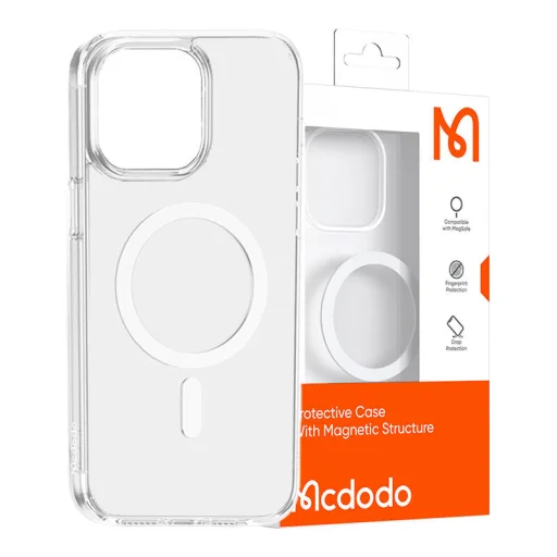 McDodo mágneses tok iPhone 15 Pro (átlátszó) tok - 3