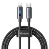 Mcdodo CA-5710 USB-C to Lightning kábel villogó fénnyel 36W 1.2m (fekete), thumbnail