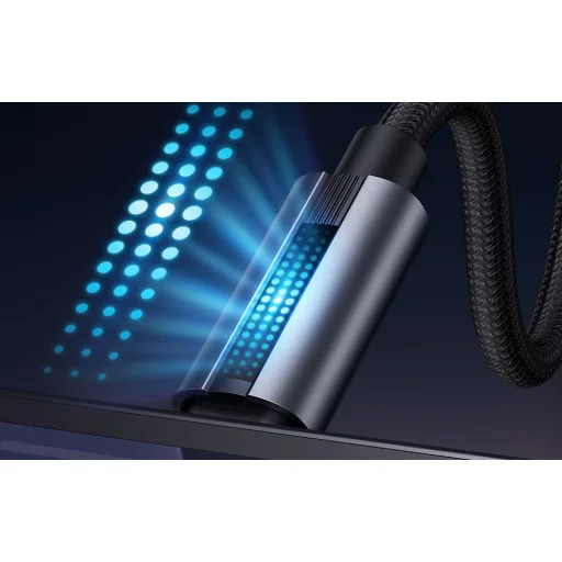 Mcdodo CA-5710 USB-C to Lightning kábel villogó fénnyel 36W 1.2m (fekete), - 7