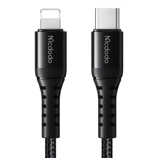 Mcdodo CA-5631 USB-C - lightning kábel, 36W, 1m (fekete) - 2