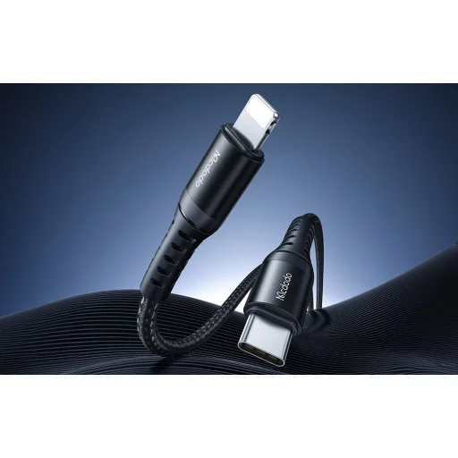 Mcdodo CA-5631 USB-C - lightning kábel, 36W, 1m (fekete) - 3