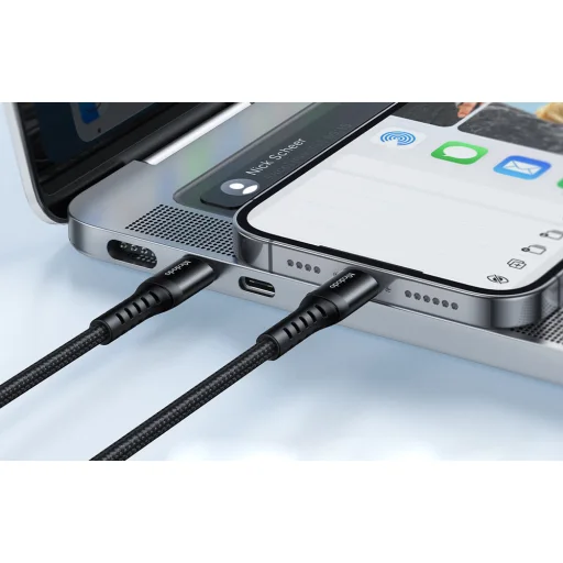 Mcdodo CA-5631 USB-C - lightning kábel, 36W, 1m (fekete) - 4