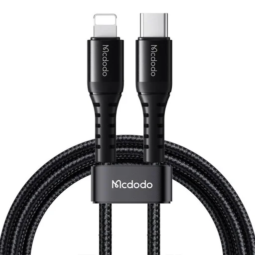 Mcdodo CA-5631 USB-C - lightning kábel, 36W, 1m (fekete) - 1