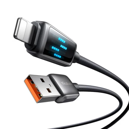 Mcdodo CA-5250 USB-A Lightning kábel LED kijelzővel, 1,2m - 2
