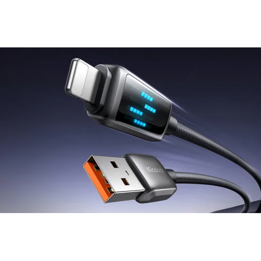 Mcdodo CA-5250 USB-A Lightning kábel LED kijelzővel, 1,2m - 5