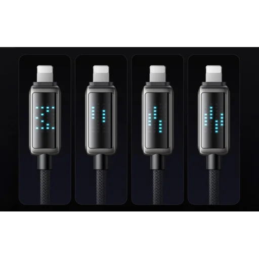 Mcdodo CA-5250 USB-A Lightning kábel LED kijelzővel, 1,2m - 6