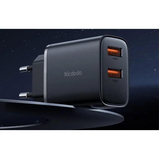 Mcdodo CH-5070 USB-A2 hálózati töltő adapter, 12W (fekete) - 3