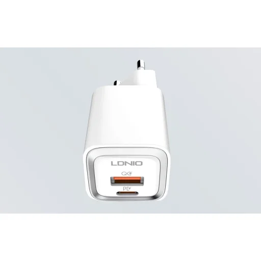 LDNIO A2318M USB, USB-C fali töltő + USB-C - Lightning kábel - 4