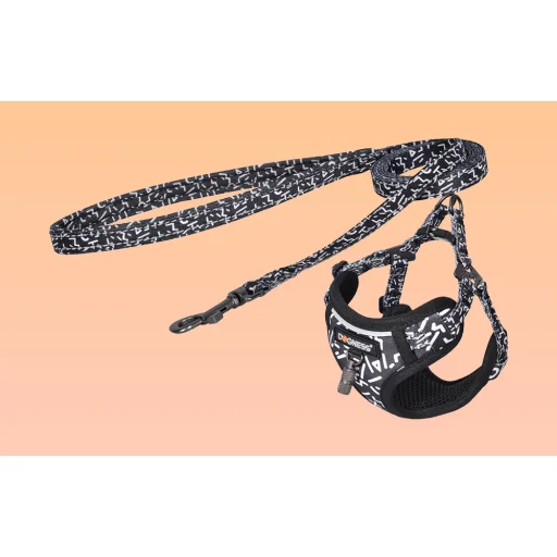 Dogness kutyahám és póráz szett (Fekete és fehér) - 4